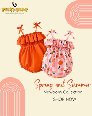 10_20250527_141559_0009 Newborn Rompers – Solid Tangerine & Fruit Print