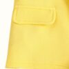 Bright Yellow Lapel Vest Coat Set with High-Waisted Strap Shorts & Belt – Street Style Summer Outfit