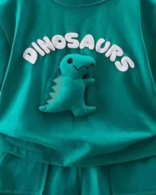 Tortoise Shorts & Crocodile T-Shirt Set – Casual Summer Outfit for Boys