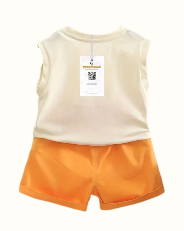 Tangerine Yellow Short with T-shirt Yellow Tangerine Shorts & T-Shirt – Cat Print